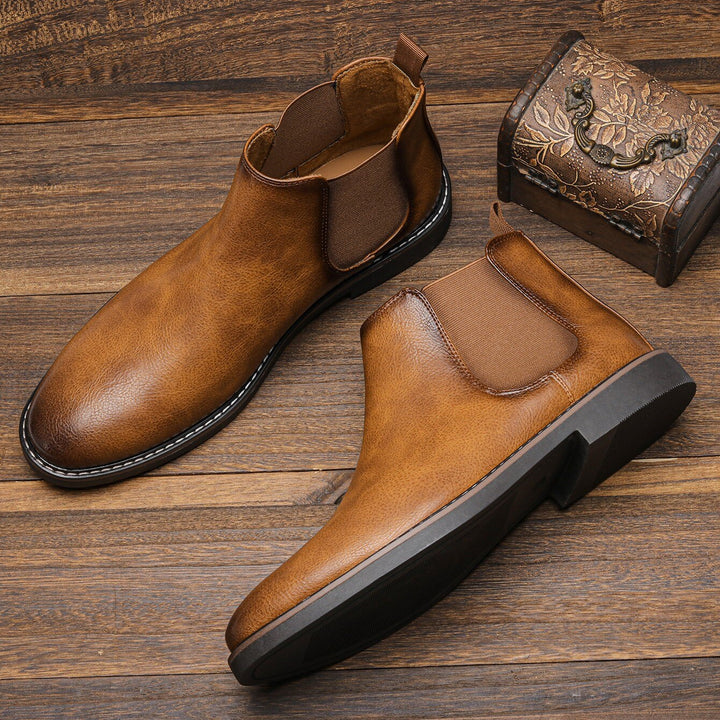 Levoire | Bottes En Cuir Élégantes, Élégance Intemporelle Et Confort Châtain clair