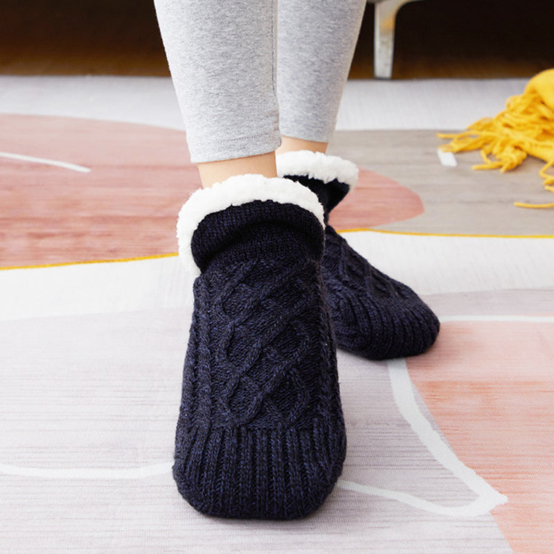 Levoire | Chaussons Doublés Brillants Avec Semelle Anti-Dérapante Pour Hommes Et Femmes
