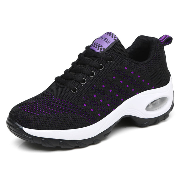 Levoire | Luxurious Heeled Sports Shoe For Women Noir Violet
