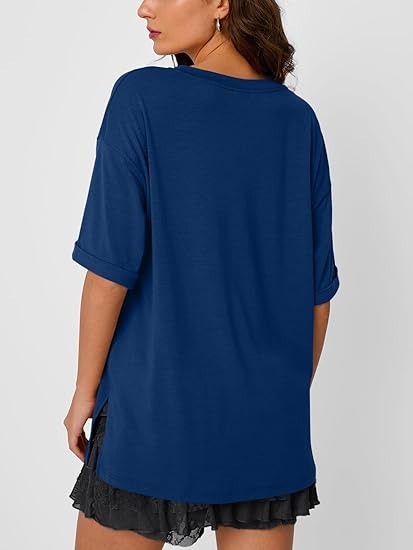 Levoire | T-Shirt Décontracté Avec Grande Taille Col V Pour Femmes