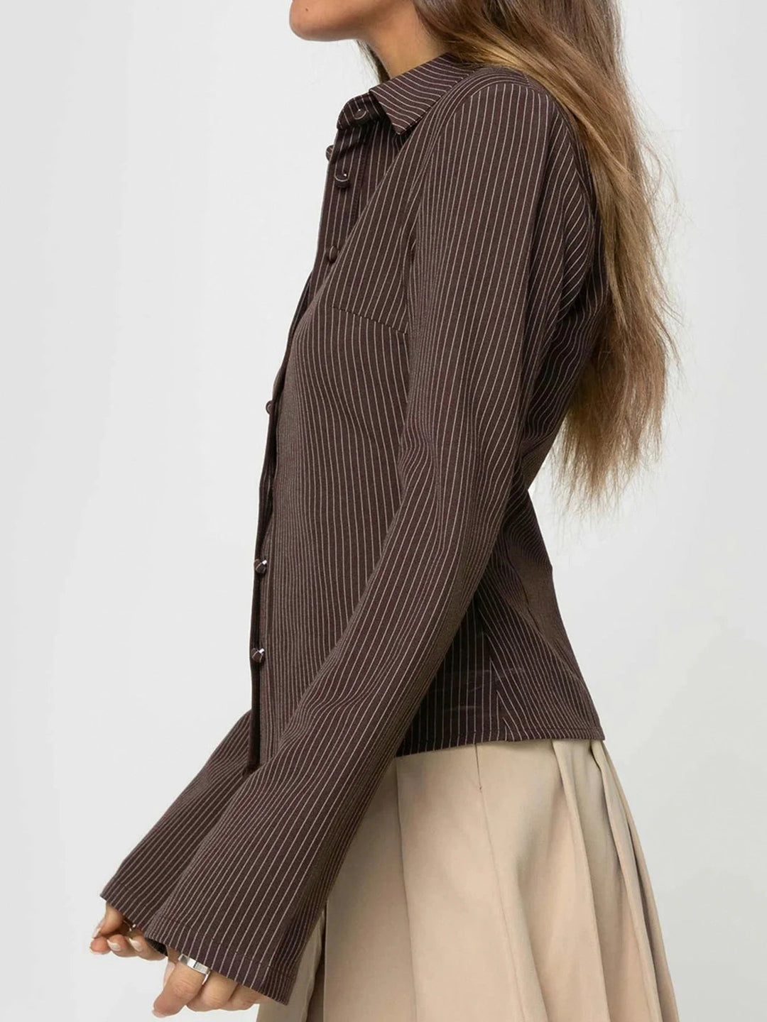 Levoire | Blouse Rétro Élégante Avec Boutonnage