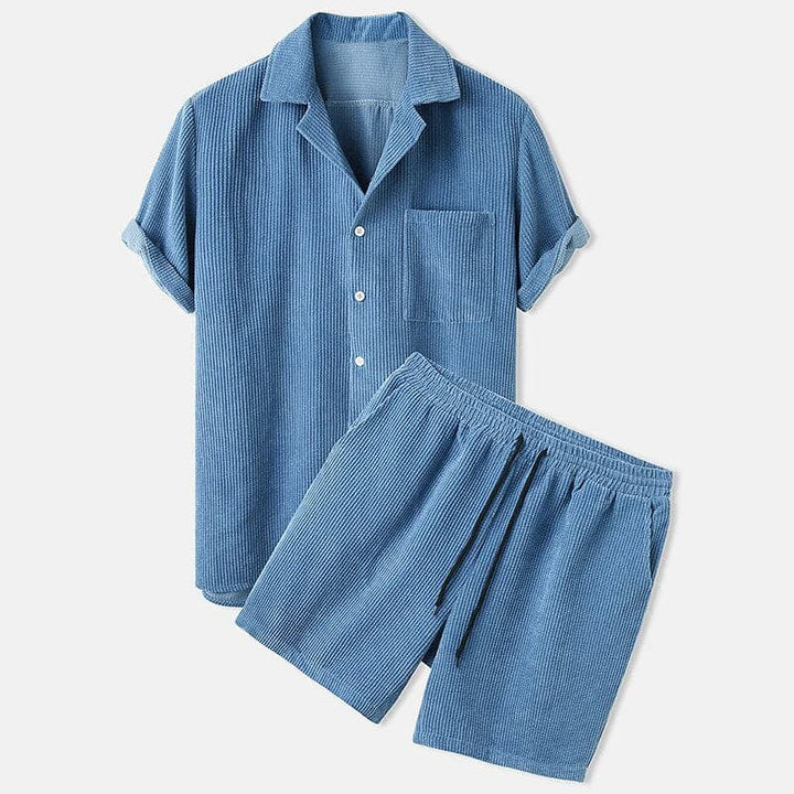 Levoire | Veste En Velours Pour Hommes Style Et Confort Réunis Bleu clair
