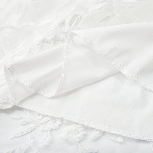 Levoire | Robe De Cocktail Broderie De Fleurs Réseau Dentelle