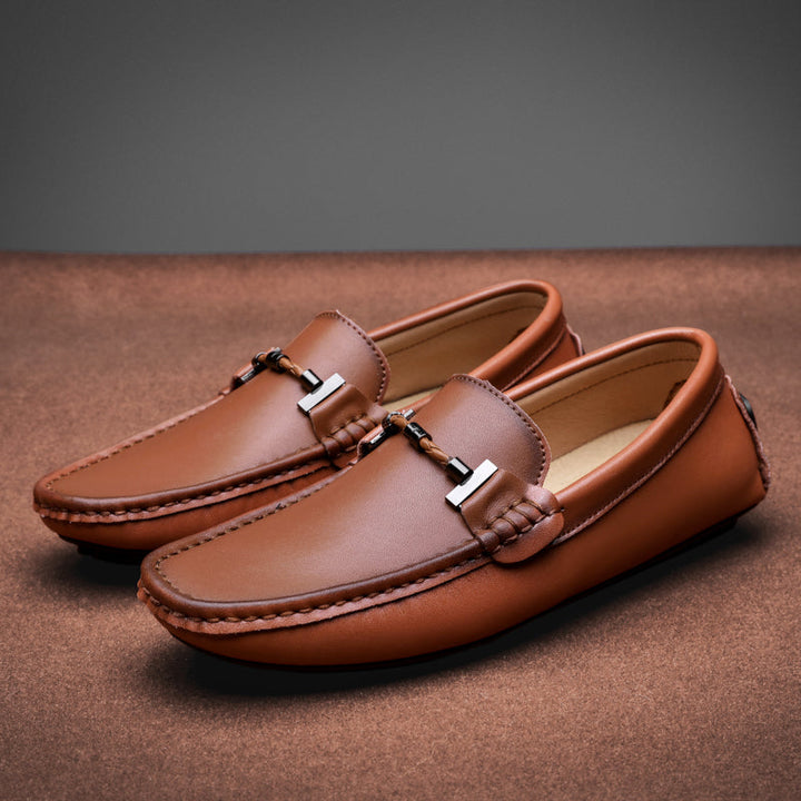 Levoire | Mocassins Élégants Avec Des Détails Métalliques Braun