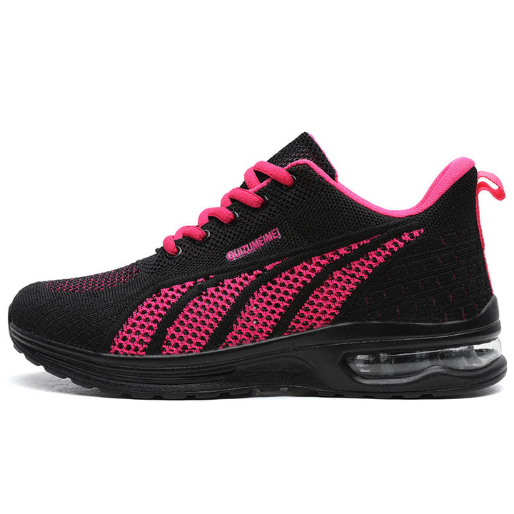 Levoire | Baskets De Course Tendance Et Respirantes Avec Un Talon Doux Pour Femmes Noir Rouge