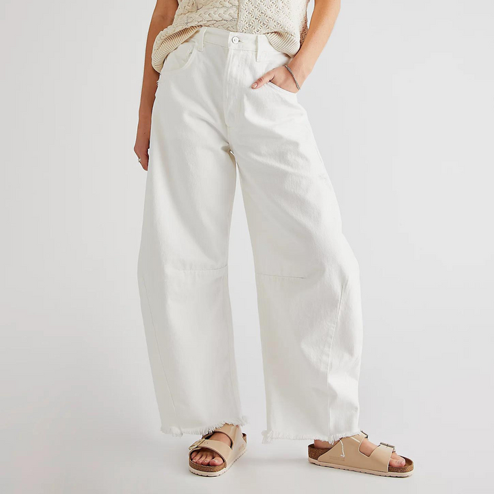 Levoire | Femme Jean Confortable - Vintage Blanc