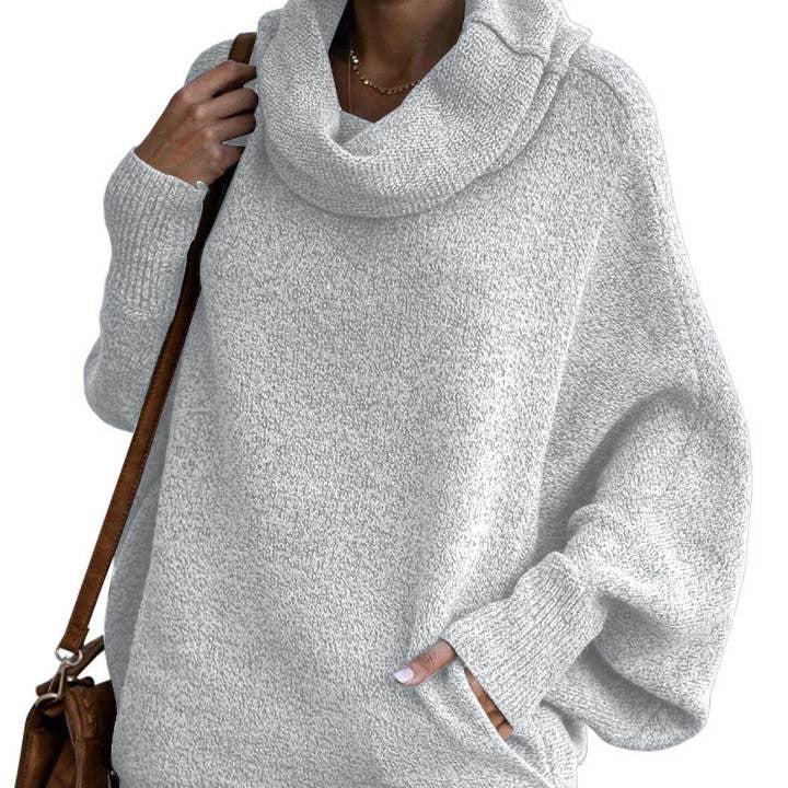 Levoire | Libre Manches Courtes Chemise Blouse avec Poches Gris clair