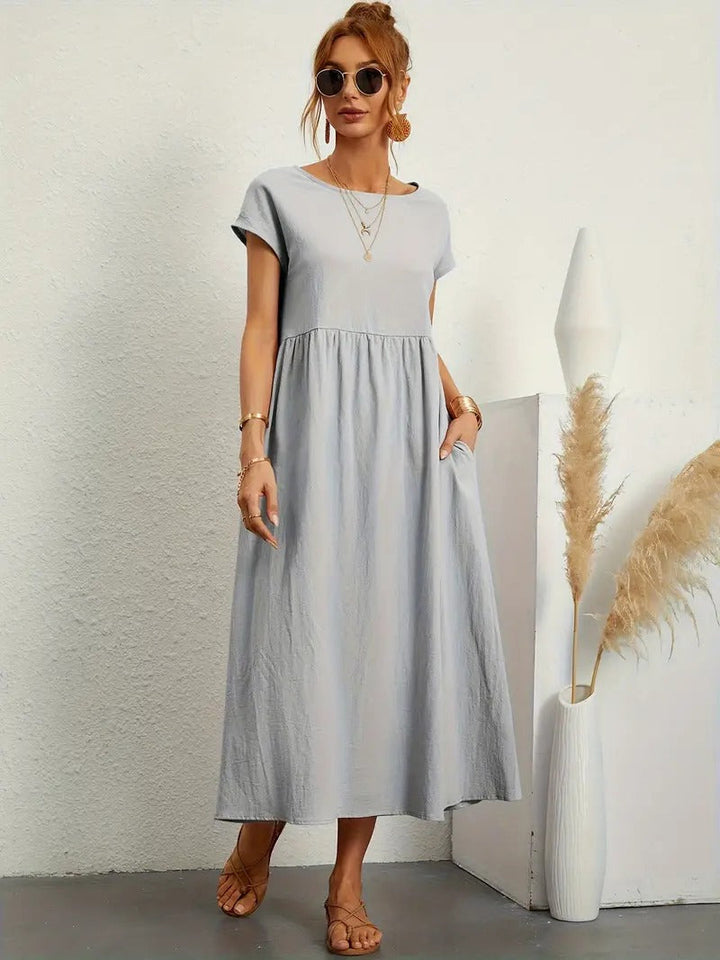 Levoire | Robe Sans Manches Avec Sac À Main Pour Femmes Gris clair
