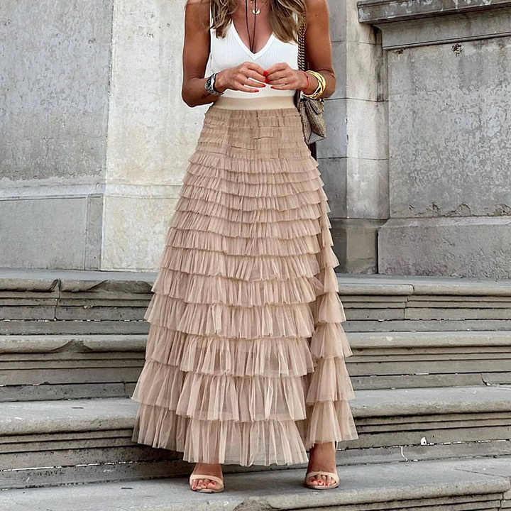 Levoire | Jupe polyvalente chic et élégante Khaki