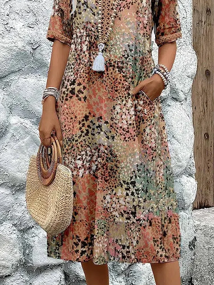 Levoire | Robe mi-longue vivante