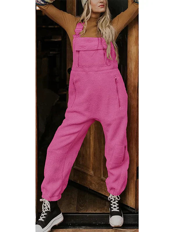 Levoire | Combinaison Thermo En Fleece Pour Femmes Avec Poches Zippées Rosa