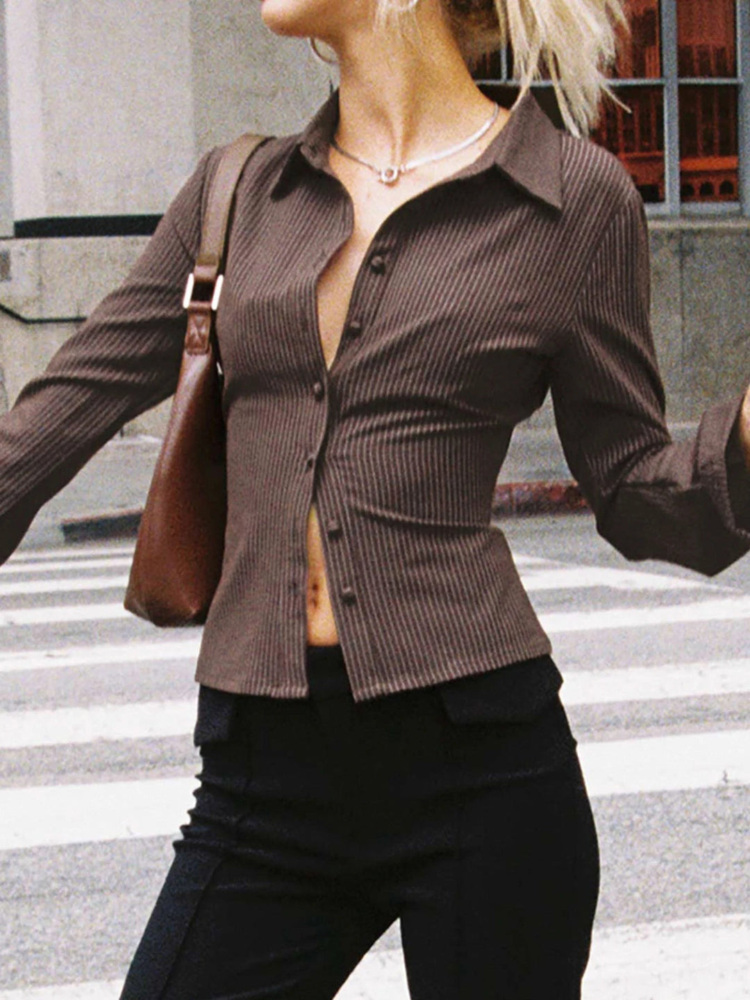 Levoire | Blouse Rétro Élégante Avec Boutonnage
