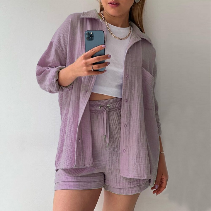 Levoire | Costume En Coton Femmes Violet foncé