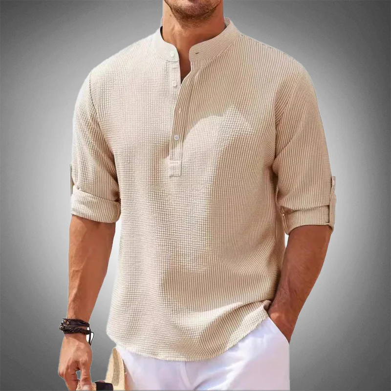 Levoire | Chemise En Lin Pour Homme Beige