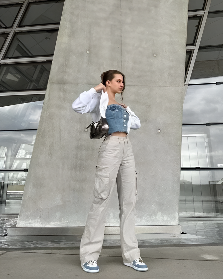 Levoire | Pantalon Cargo Ajustable Gris