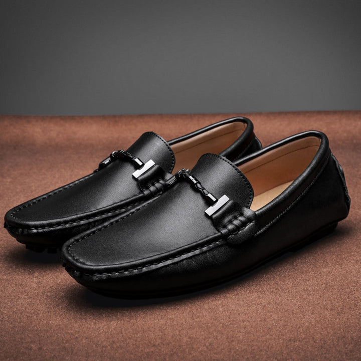 Levoire | Mocassins Élégants Avec Des Détails Métalliques Noir