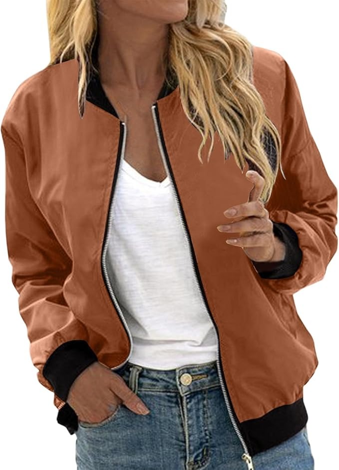 Levoire | Veste Bomber À Motif Floral Pour Femmes 5-Café