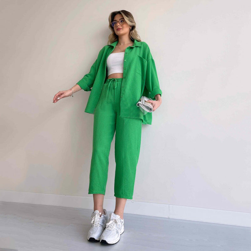 Levoire | Ensemble Chemise Et Pantalon Vert
