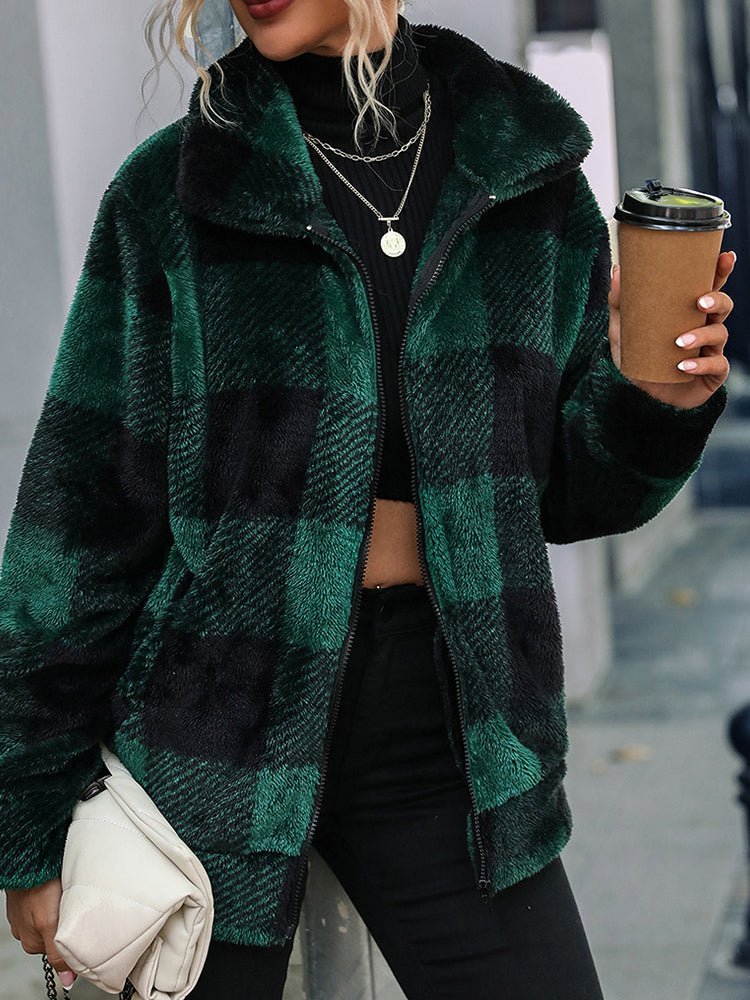 Levoire | Veste Pour Femmes Chauffée Avec Col Chaud Vert