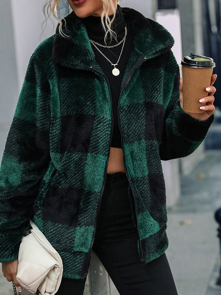 Levoire | Veste Pour Femmes Chauffée Avec Col Chaud Vert
