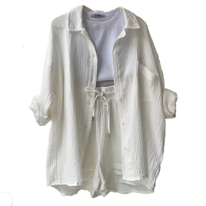 Levoire | Casual And Elegant Leisurewear Set Blanc
