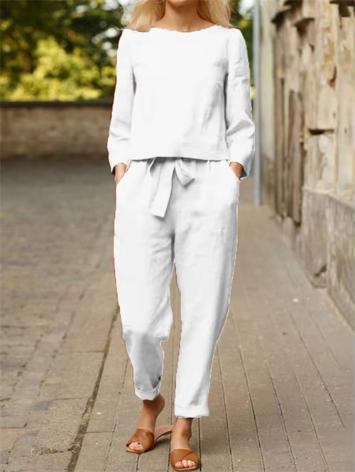 Levoire | Combinaison Chic Été Élégante Blanc