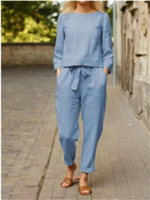 Levoire | Combinaison Chic Été Élégante bleu ciel