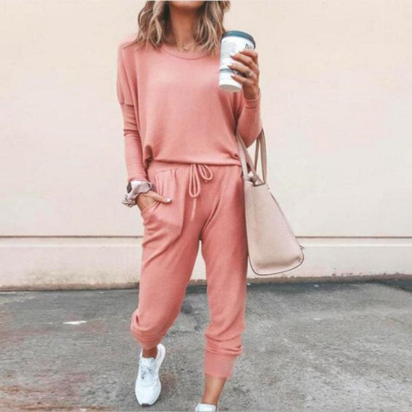 Levoire | Plus Tendance Détendu Confortable Respirant Ensemble De Sport Rosa