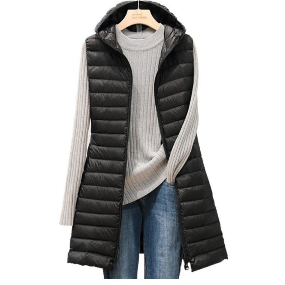 Levoire | Long Padded Vest Noir