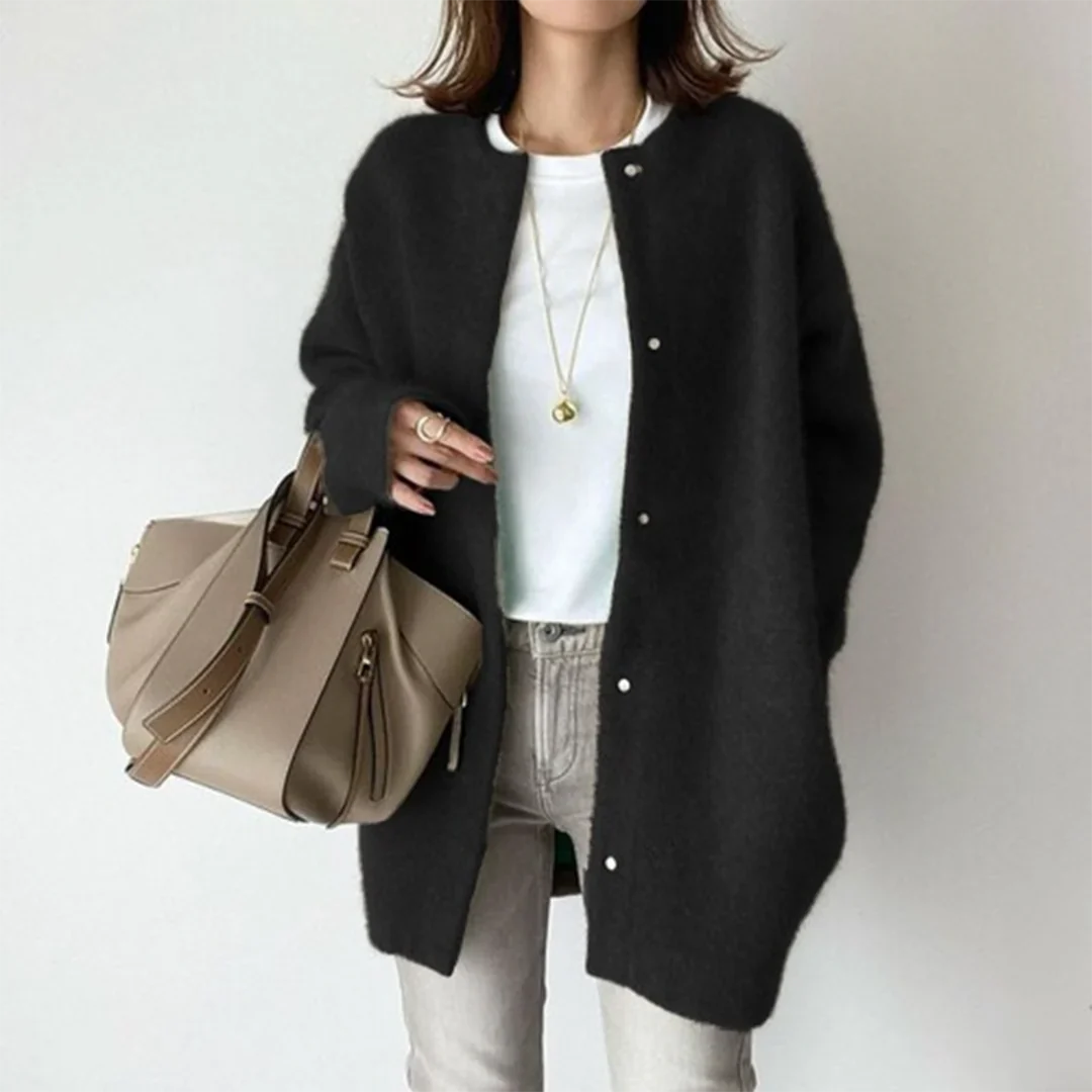 Levoire | Veste en tricot élégante pour femmes Noir