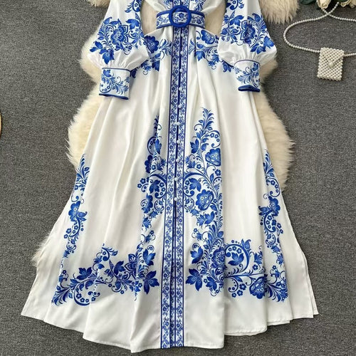 Levoire | Robe Midi À Manches Froncées Tailleur À La Taille Style Décontracté Et Élégant Pour Toutes Les Saisons