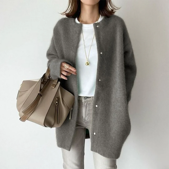Levoire | Veste en tricot élégante pour femmes Gris
