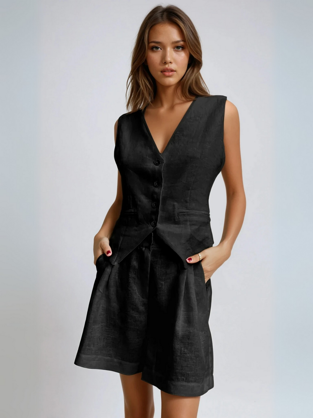 Levoire | Gilet & Shorts Série Compatible Rento Noir