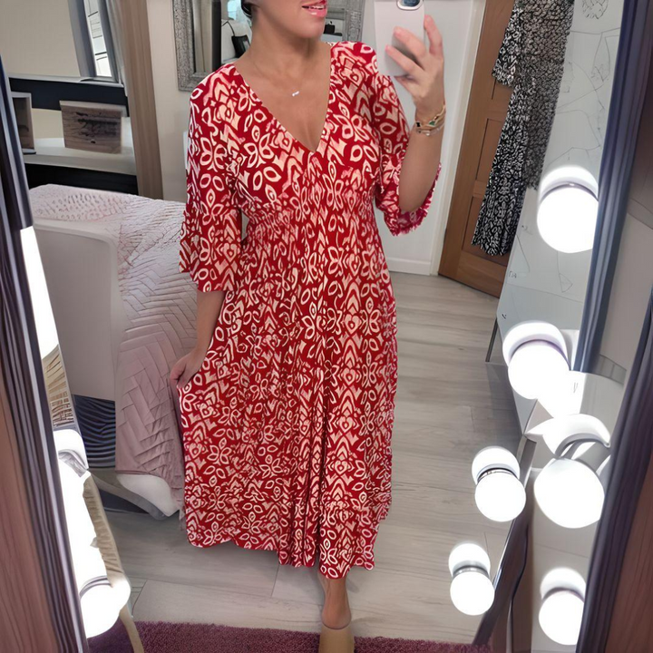 Levoire | Robe Imprimé Boho Rot