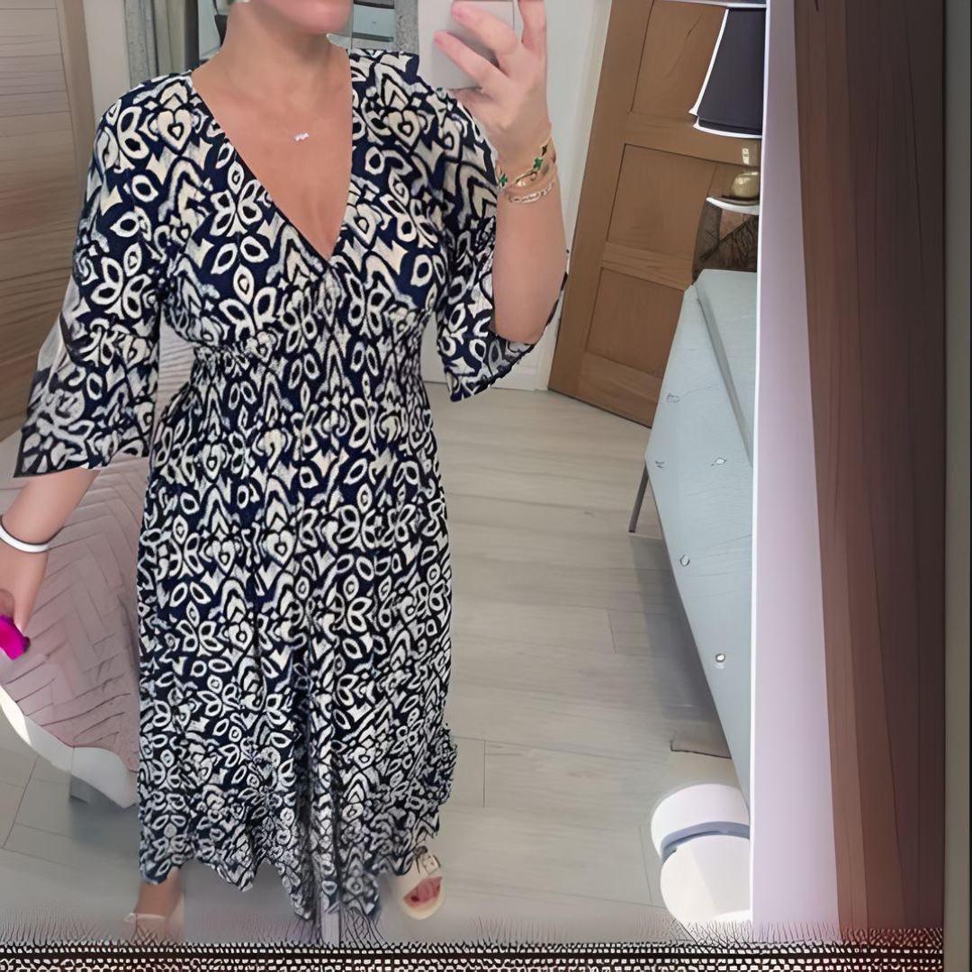 Levoire | Robe Imprimé Boho Bleu