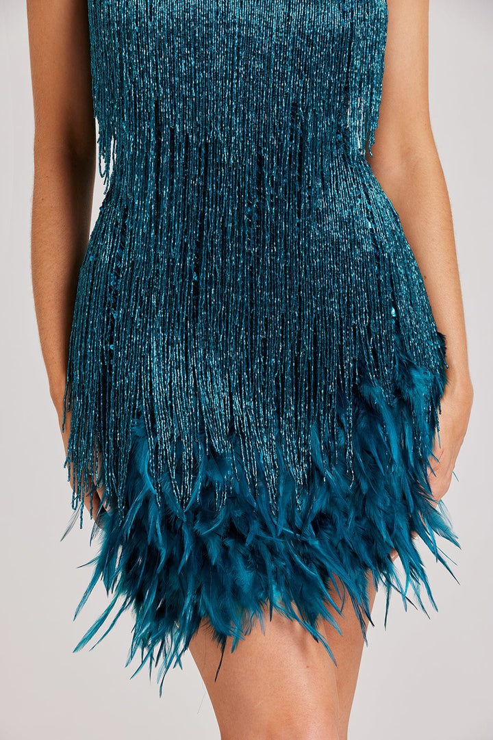 Levoire | Femme Robe à paillettes et franges