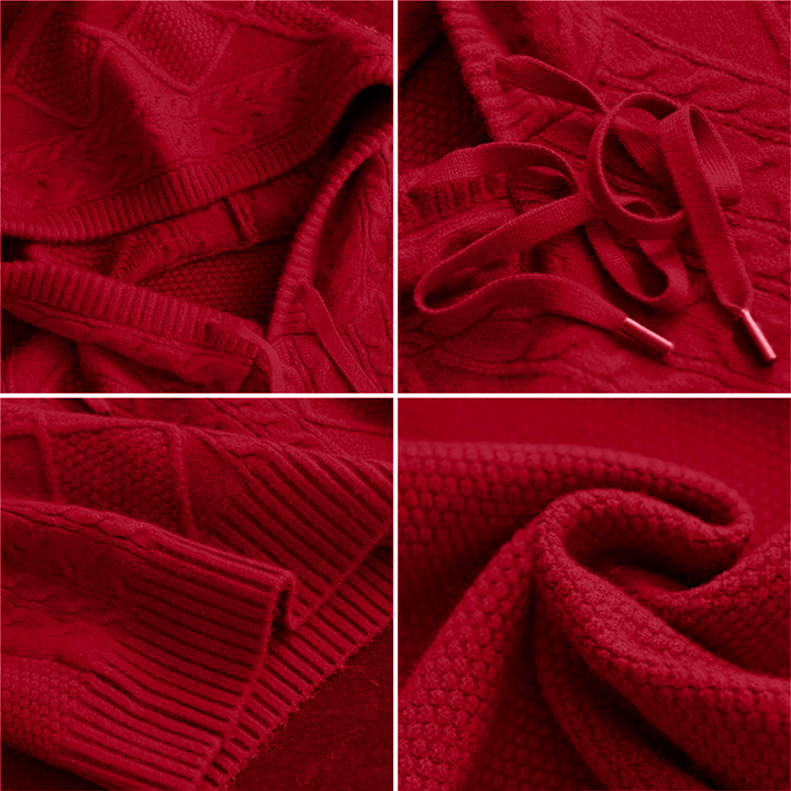 Levoire | PULL À CAPUCHE EN JACQUARD COUTURE