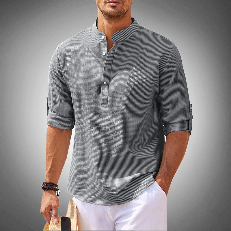 Levoire | Chemise En Lin Deluxe Gris foncé