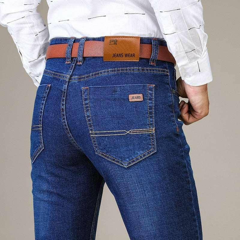 Levoire | Jean D'Affaires Durable Pour Hommes En Denim De Poids Moyen Bleu