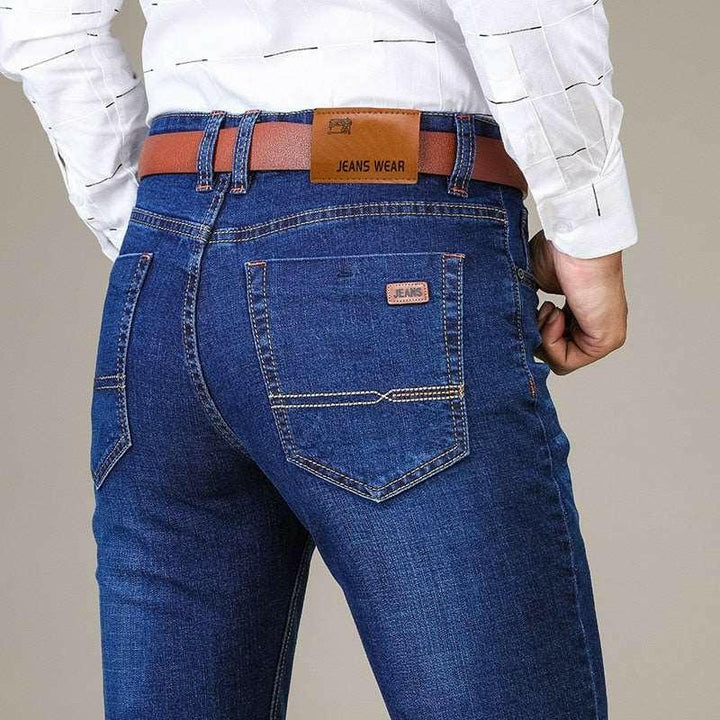 Levoire | Jean D'Affaires Durable Pour Hommes En Denim De Poids Moyen Bleu