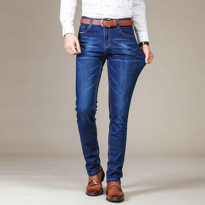 Levoire | Jean D'Affaires Durable Pour Hommes En Denim De Poids Moyen