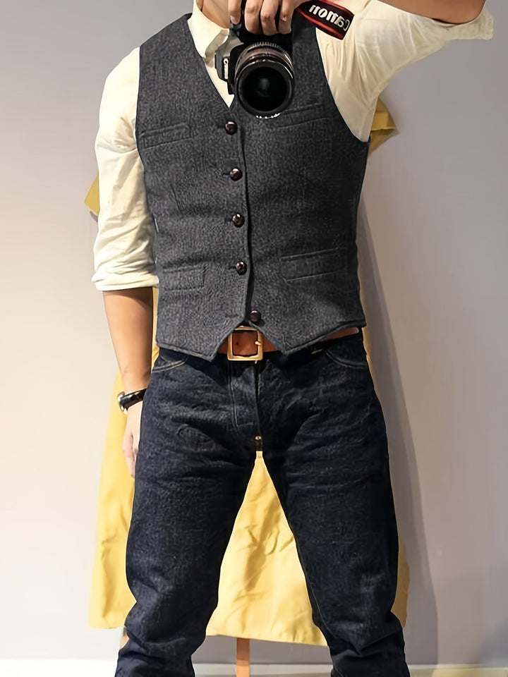 Levoire | Gilet En Laine Inspiré Par La Récolte Du Vin Avec Motif De Toile D'Araignée gris