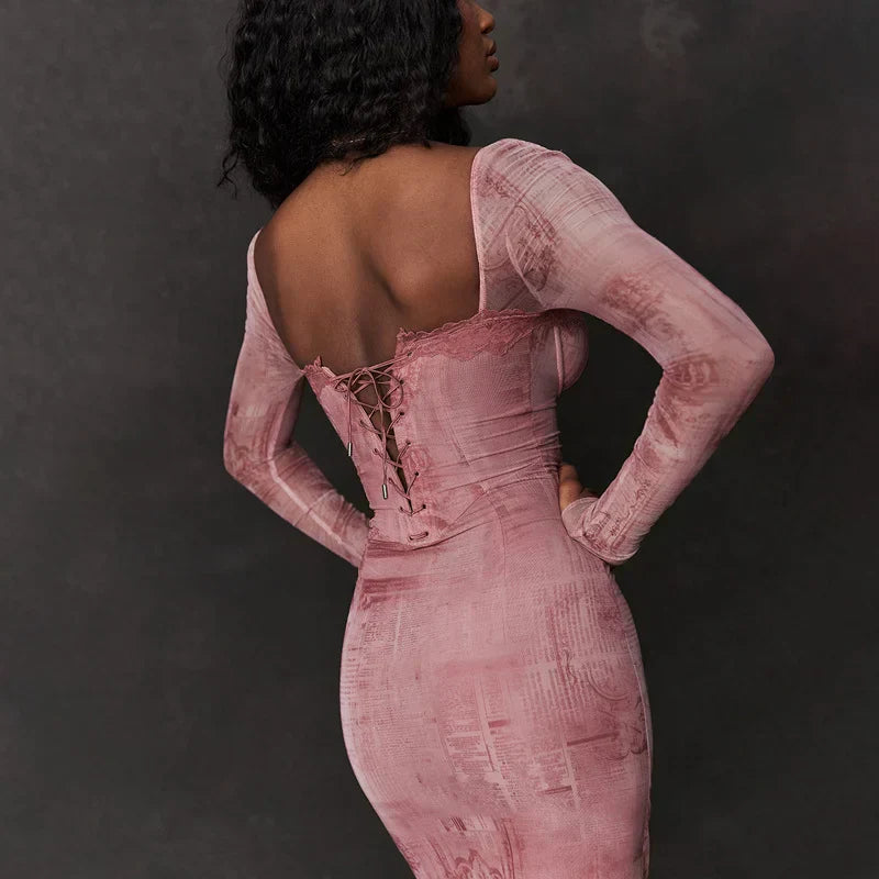 Levoire | Robe rose élégante pour femme - Rose