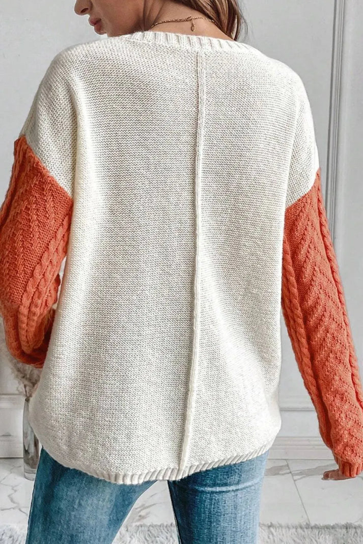 Levoire | Pull Long À Manches Longues Chaud Avec Col Rond Et Poche