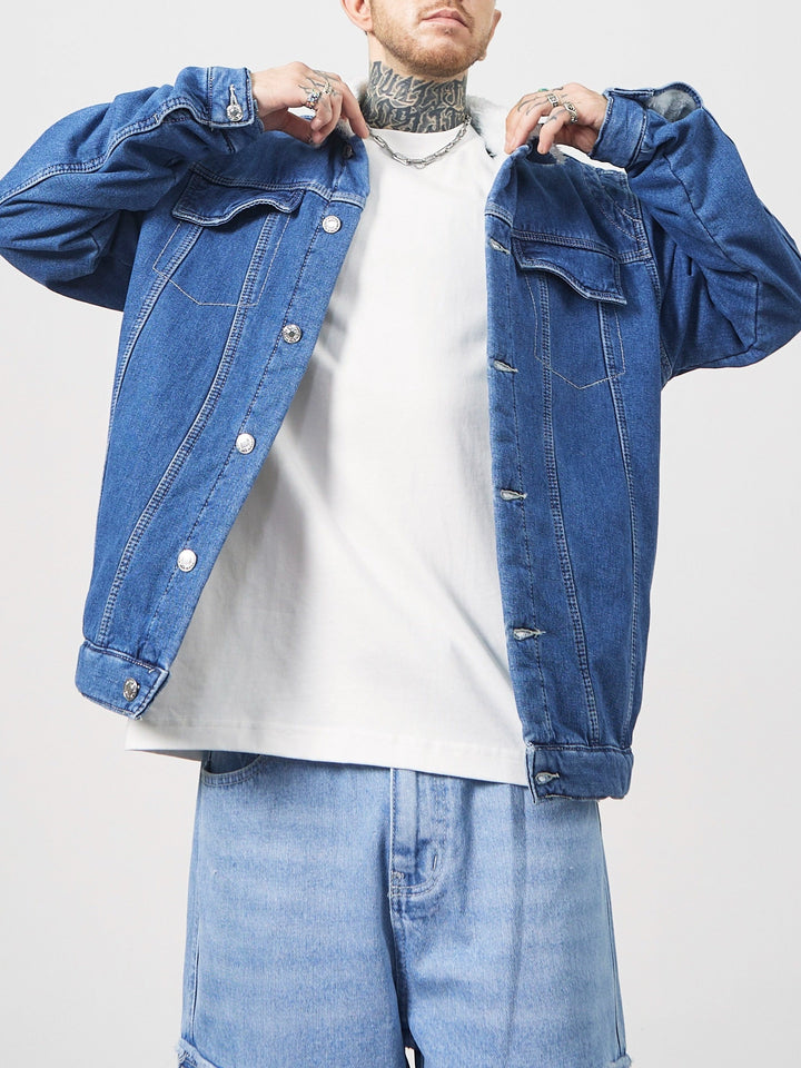 Levoire | Veste En Jean Doublée Avec Boutons