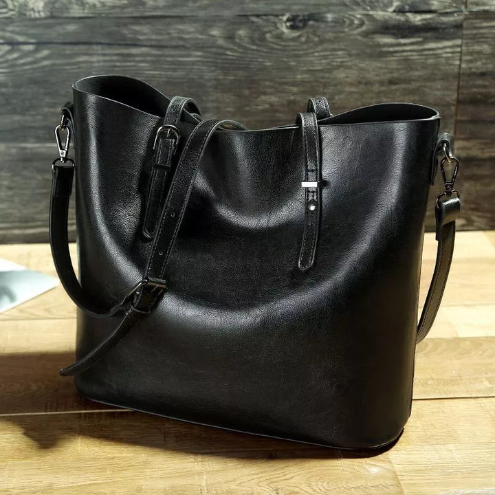 Levoire | Sac en cuir pour la collecte de vin Noir