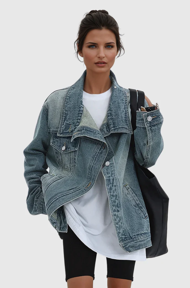 Levoire | Veste en jean artistique