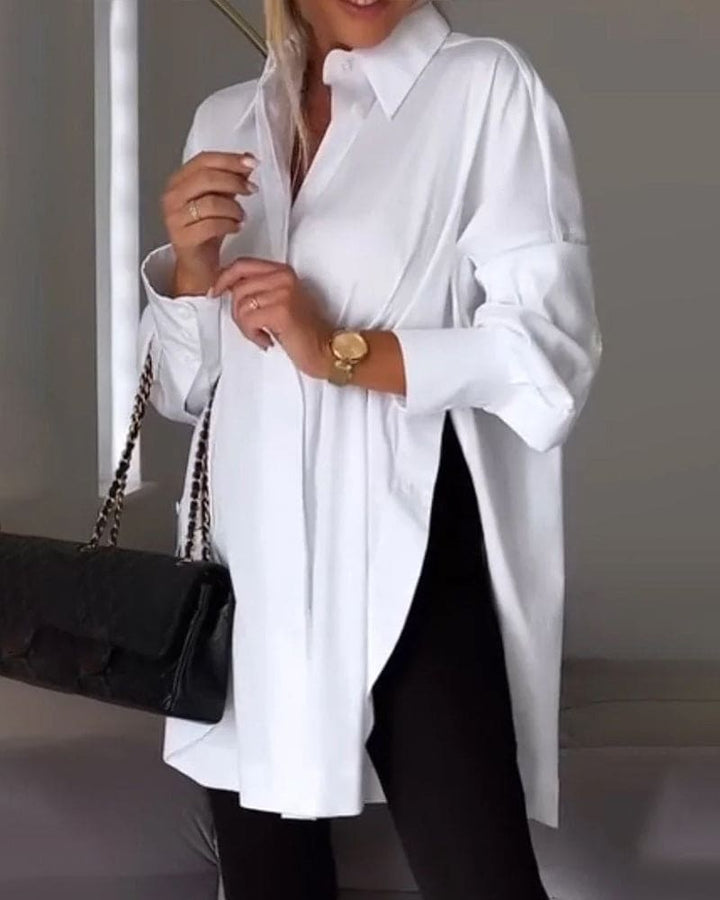 Levoire | Blouse Unicolore À Manches Longues Pour Femmes