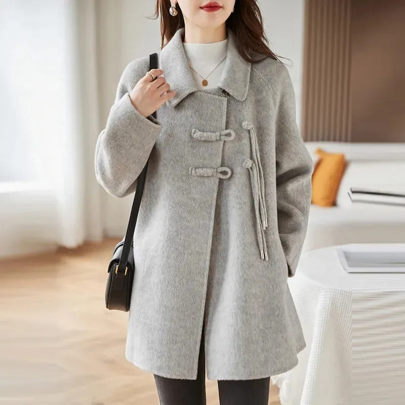 Levoire | Manteau En Laine Noble Et Douce Gris clair
