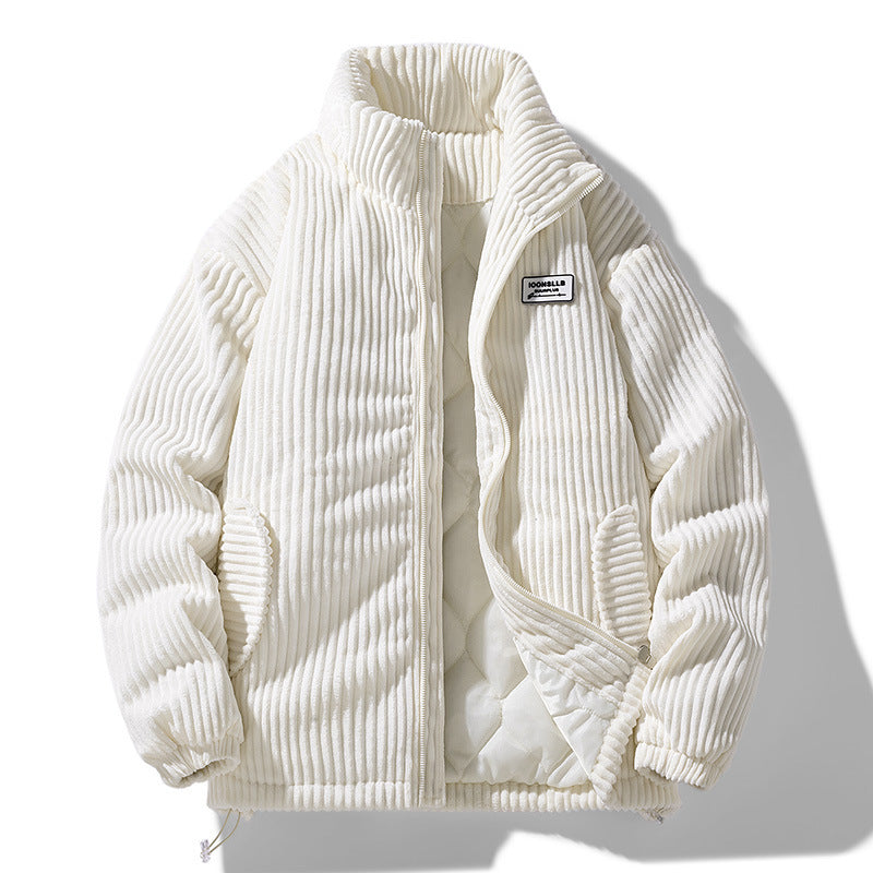 Levoire | Veste En Corduroy Rétro Épaisse Beige